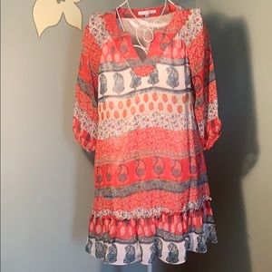 EUC Joy Joy Medium Shift 3/4 Sleeve Dress